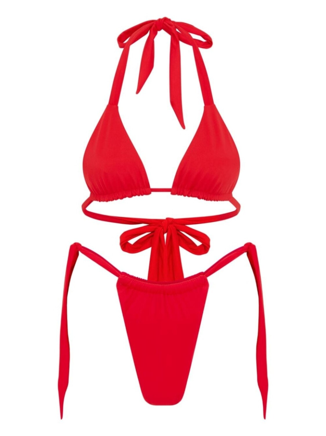 Let's Swim топ бикини с треугольными чашками, красный
Let's Swim топ бикини с треугольными чашками, красный