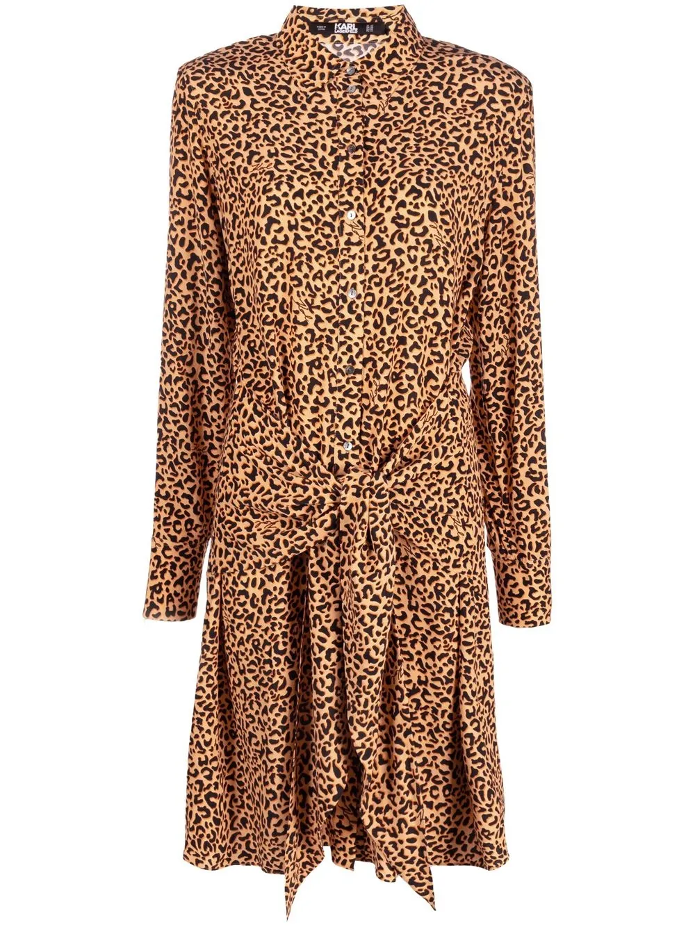Платье-рубашка с леопардовым принтом и завязками KARL LAGERFELD, оранжевый
Платье-рубашка с леопардовым принтом и завязками KARL LAGERFELD, оранжевый
