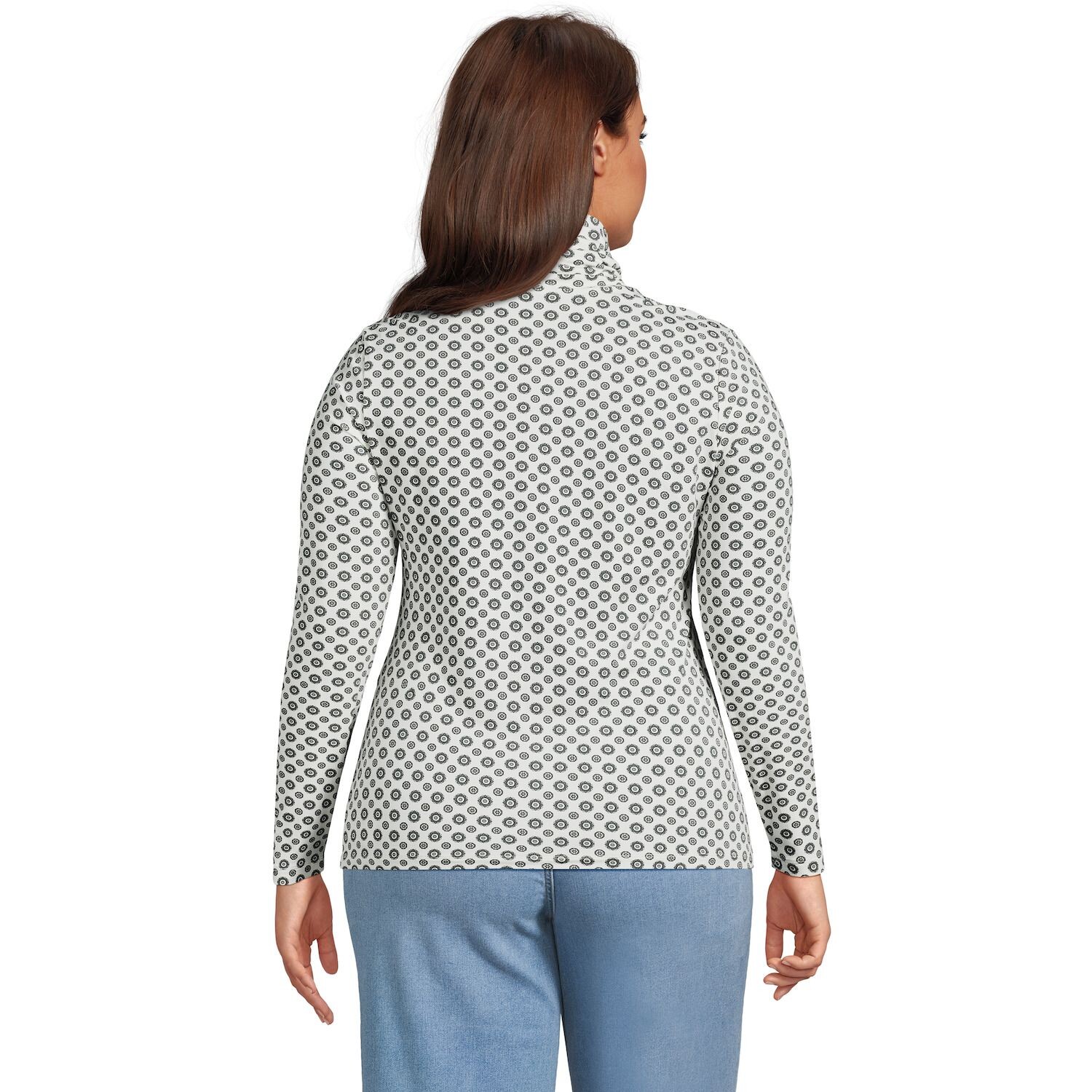 Легкая приталенная водолазка с длинными рукавами больших размеров Lands' End Lands' End
Легкая приталенная водолазка с длинными рукавами больших размеров Lands' End Lands' End