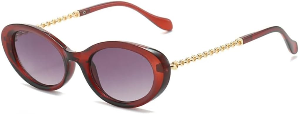 Винтажные овальные солнцезащитные очки для женщин, модные, с металлическими цепочками на дужках, солнцезащитные очки UV400 для мужчин, "кошачий глаз" UATXTAU, Red Gray Gradient
Винтажные овальные солнцезащитные очки для женщин, модные, с металлическими цепочками на дужках, солнцезащитные очки UV400 для мужчин, "кошачий глаз" UATXTAU, Red Gray Gradient