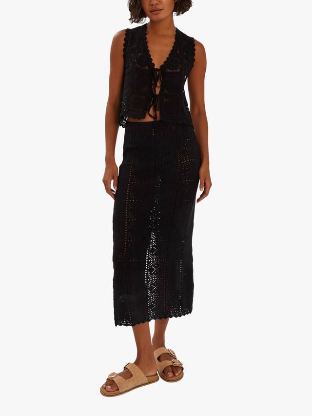 Жилет вязаный крючком Accessorize, черный
Жилет вязаный крючком Accessorize, черный