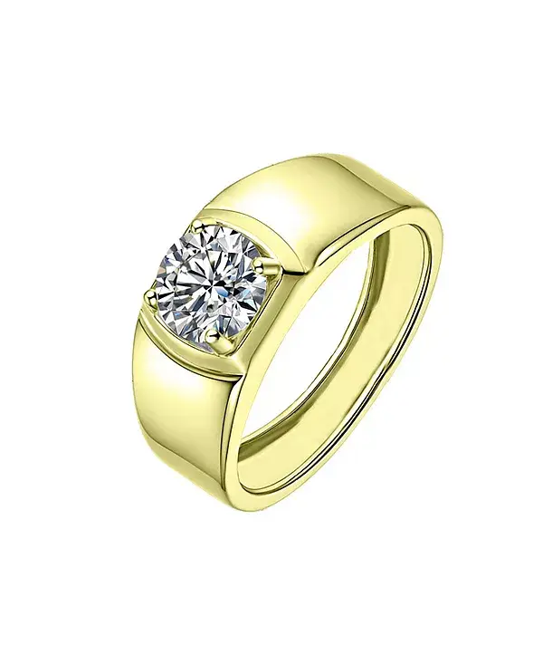 Мужское кольцо с прозрачным кубическим цирконием, регулируемое, изящное Rachel Glauber, gold
Мужское кольцо с прозрачным кубическим цирконием, регулируемое, изящное Rachel Glauber, gold