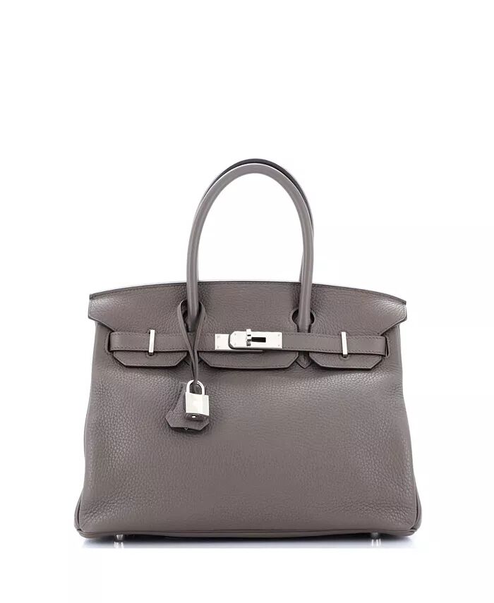 Сумка Birkin 30 серая Clemence с палладиевой фурнитурой Pre-Owned HERMÉS, серый
Сумка Birkin 30 серая Clemence с палладиевой фурнитурой Pre-Owned HERMÉS, серый