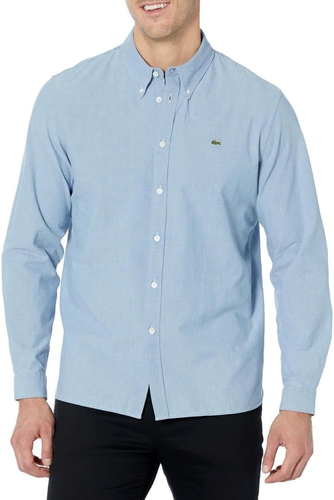 Рубашка мужская Lacoste Contemporary Collections, длинный рукав, однотонная, Slim Fit, на пуговицах, Bleach Denim
Рубашка мужская Lacoste Contemporary Collections, длинный рукав, однотонная, Slim Fit, на пуговицах, Bleach Denim