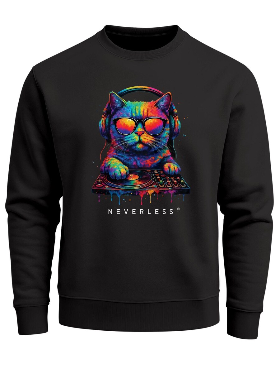 Толстовка Neverless DJ Cat, черный
Толстовка Neverless DJ Cat, черный