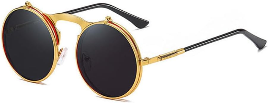 Солнцезащитные очки LVTFCO Fashion Round Flip Separable Lens Steampunk для женщин в винтажной металлической оправе, для активного отдыха, для мужчин, Silver Green Mirror
Солнцезащитные очки LVTFCO Fashion Round Flip Separable Lens Steampunk для женщин в винтажной металлической оправе, для активного отдыха, для мужчин, Silver Green Mirror