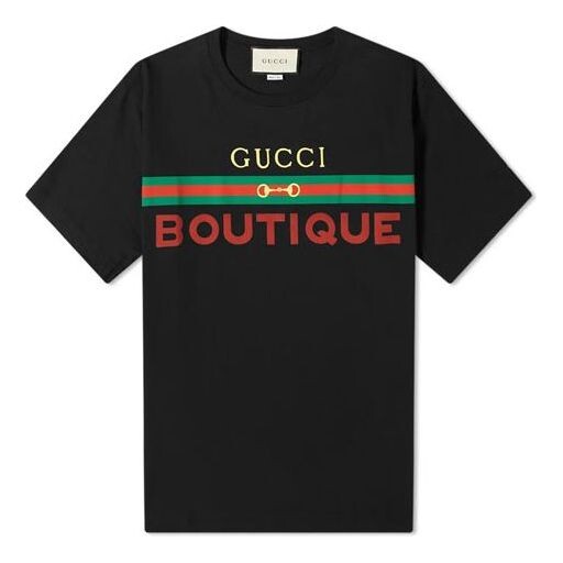 Футболка boutique printing loose short sleeve black Gucci, черный
Футболка boutique printing loose short sleeve black Gucci, черный