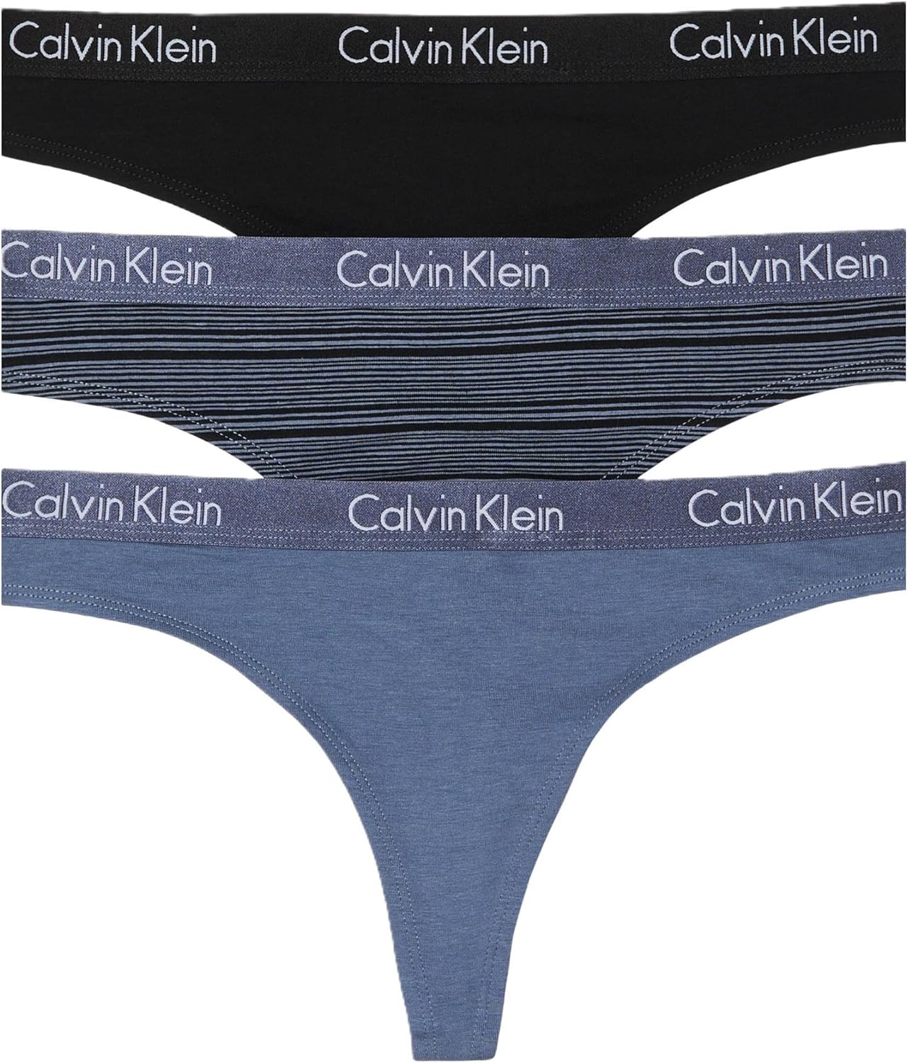 Женские трусики-стринги Calvin Klein Motive Cotton Multipack, 3 шт., Black/Scorched Denim/Leona Stripe And Scorched Denim
Женские трусики-стринги Calvin Klein Motive Cotton Multipack, 3 шт., Black/Scorched Denim/Leona Stripe And Scorched Denim