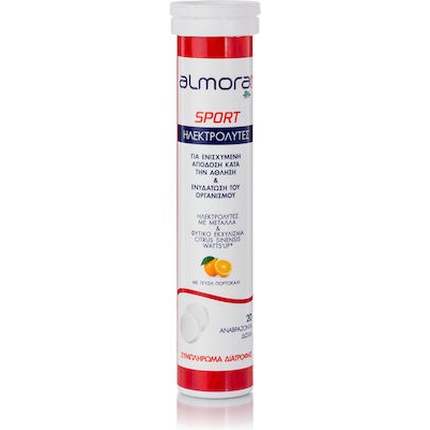 Plus Sport Electrolytes с кальцием, магнием и Citrus Sinensis - 20 шипучих таблеток для повышения гидратации Almora
Plus Sport Electrolytes с кальцием, магнием и Citrus Sinensis - 20 шипучих таблеток для повышения гидратации Almora