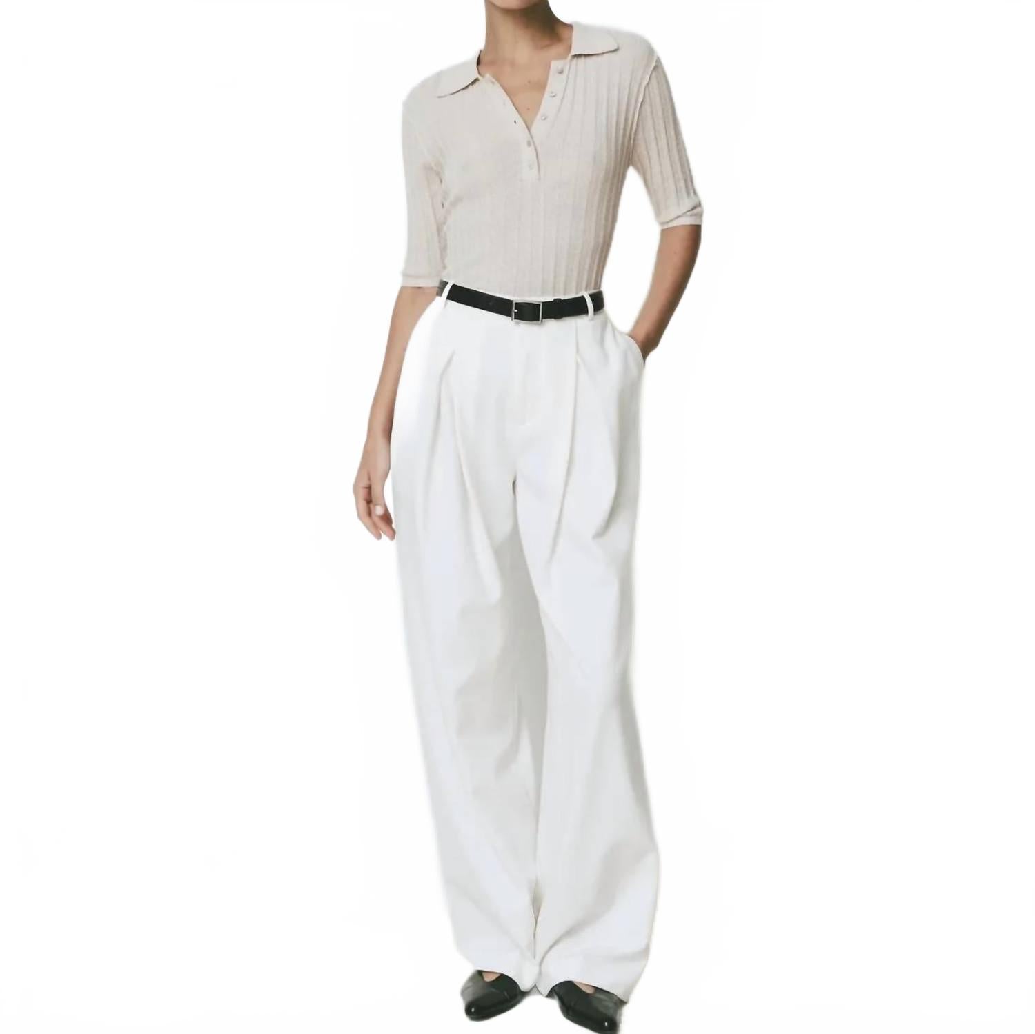 Тео Широкие брюки в цвете слоновая кость Sophie Rue
Тео Широкие брюки в цвете слоновая кость Sophie Rue