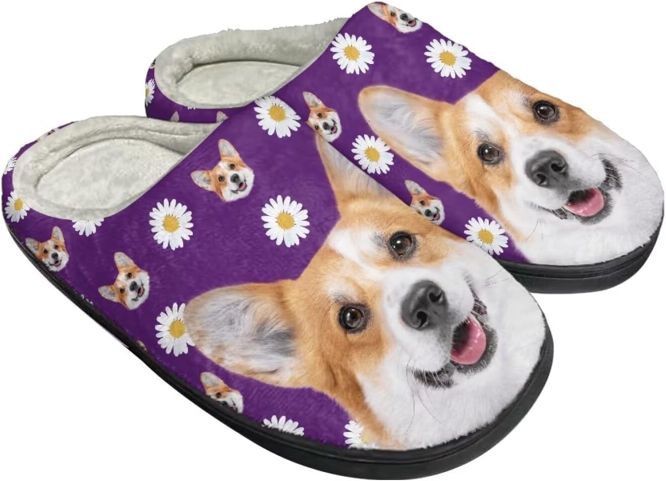 Унисекс тапочки Howilath из фланели, с мультяшным узором психоделических животных, теплые, дышащие, с противоскользящей подошвой для дома, Cute Corgi & Daisy Floral
Унисекс тапочки Howilath из фланели, с мультяшным узором психоделических животных, теплые, дышащие, с противоскользящей подошвой для дома, Cute Corgi & Daisy Floral