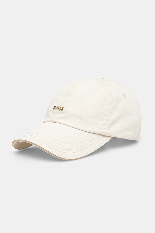 Хлопковая кепка с козырьком Boss, бежевый
Хлопковая кепка с козырьком Boss, бежевый