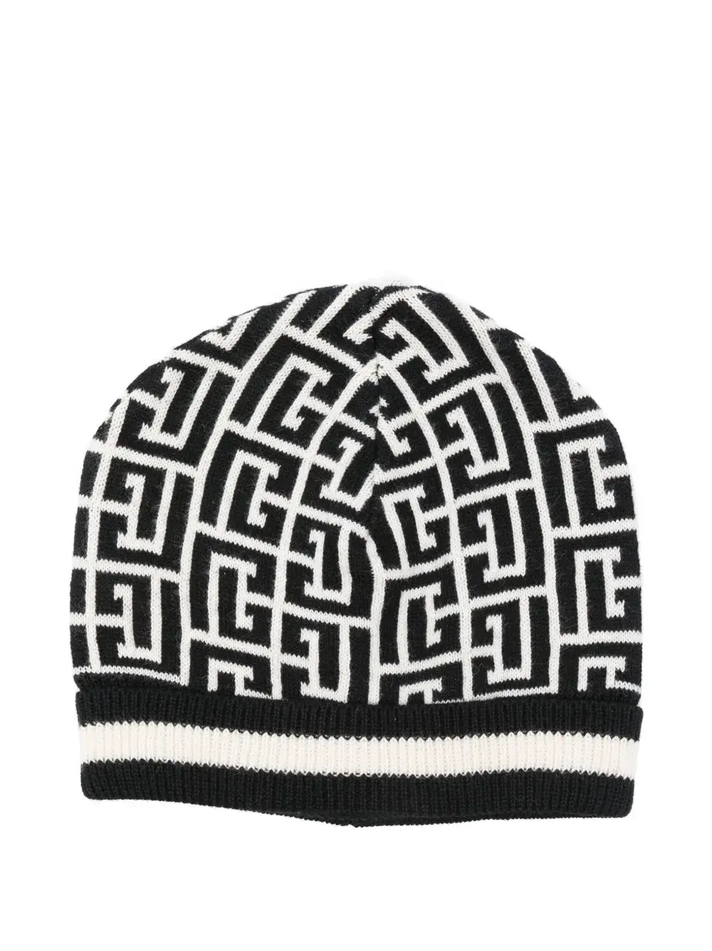 Шапка бини с геометричным узором Balmain Kids, черный
Шапка бини с геометричным узором Balmain Kids, черный