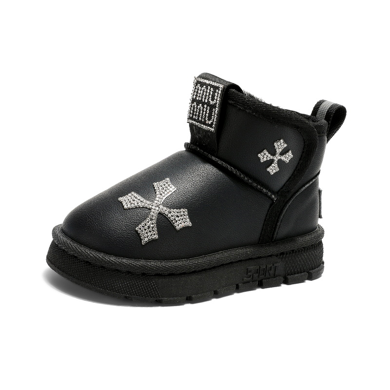 Теплые нескользящие детские ботинки FIRS Kids, черный
Теплые нескользящие детские ботинки FIRS Kids, черный