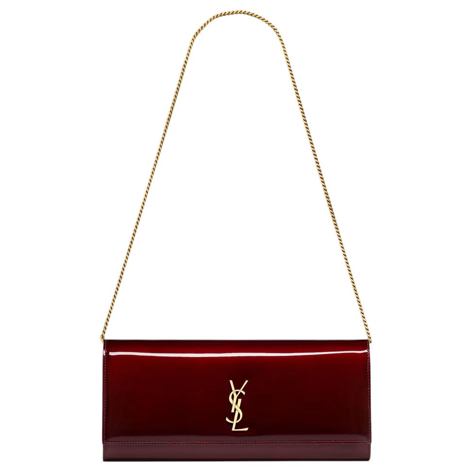 SAINT LAURENT Сумка KATE из телячьей кожи с лаковым покрытием, женская, яркого бордово-красного цвета, на плечо или в руку
SAINT LAURENT Сумка KATE из телячьей кожи с лаковым покрытием, женская, яркого бордово-красного цвета, на плечо или в руку