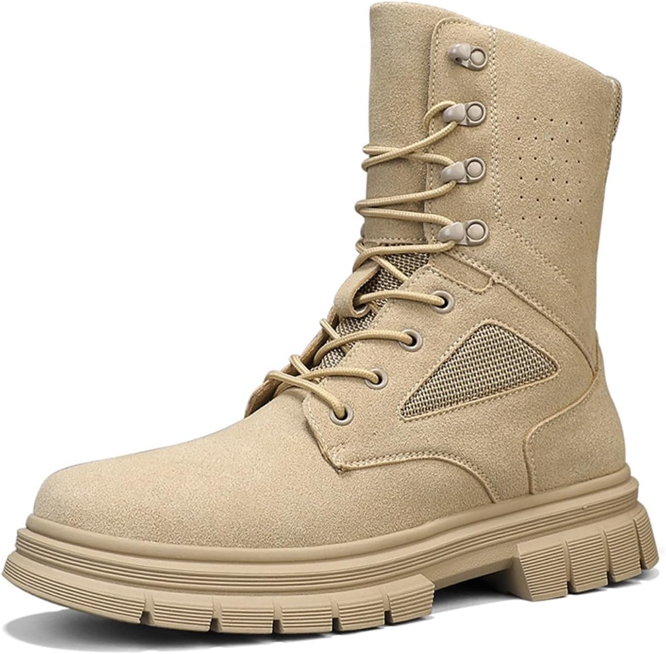 Мужские высокие тактические военные ботинки на шнуровке 20 см с боковой молнией, поддержкой лодыжки, противоскользящей резиновой подошвой, для походов, боевых действий, активного отдыха, туризма, тренировок, кемпинга и охоты Tengfeifly, бежевый
Мужские высокие тактические военные ботинки на шнуровке 20 см с боковой молнией, поддержкой лодыжки, противоскользящей резиновой подошвой, для походов, боевых действий, активного отдыха, туризма, тренировок, кемпинга и охоты Tengfeifly, бежевый