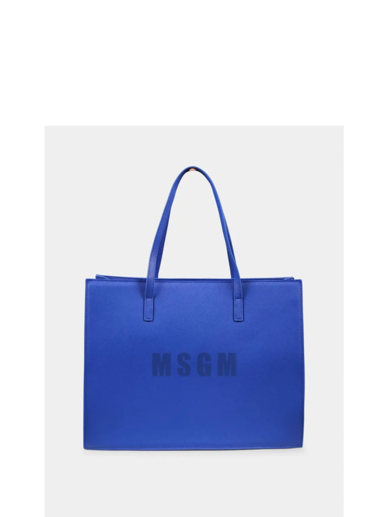 Сумка-шоппер с логотипом MSGM Kids, синий 
Сумка-шоппер с логотипом MSGM Kids, синий