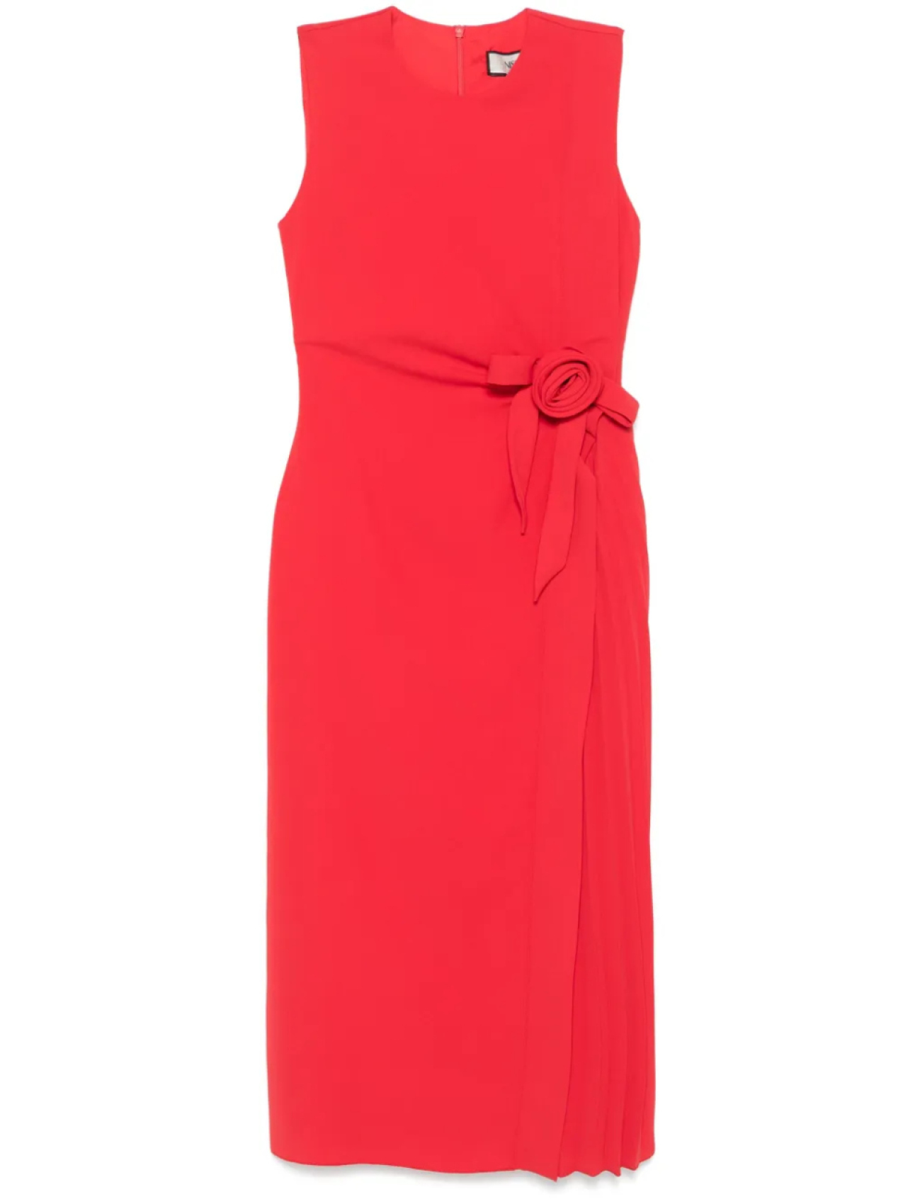 Платье миди с цветочной аппликацией NISSA, красный 
Платье миди с цветочной аппликацией NISSA, красный