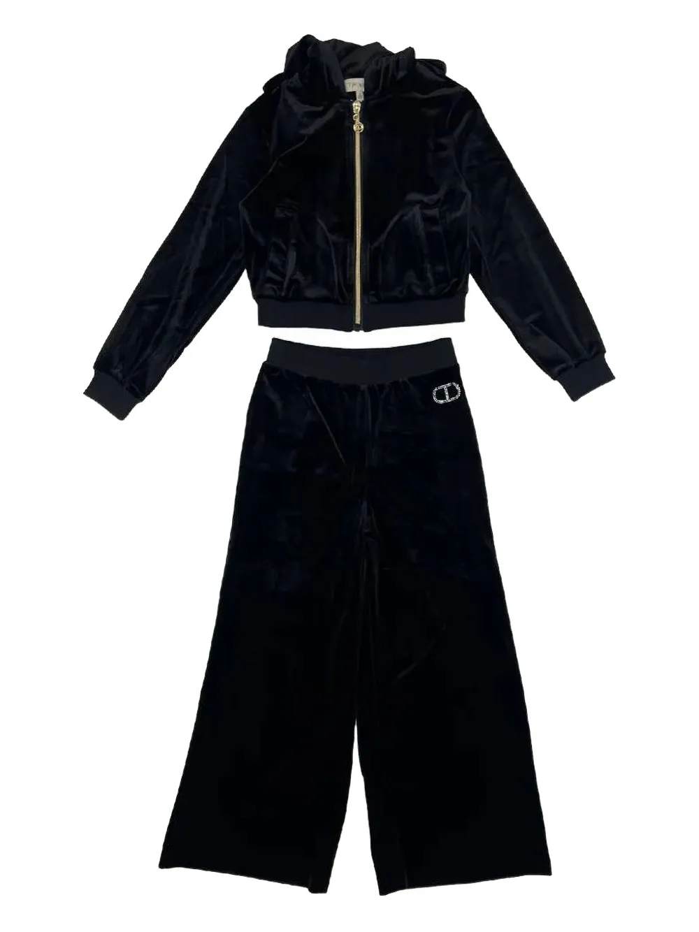 Свитер на молнии с капюшоном Twinset Kids, черный
Свитер на молнии с капюшоном Twinset Kids, черный