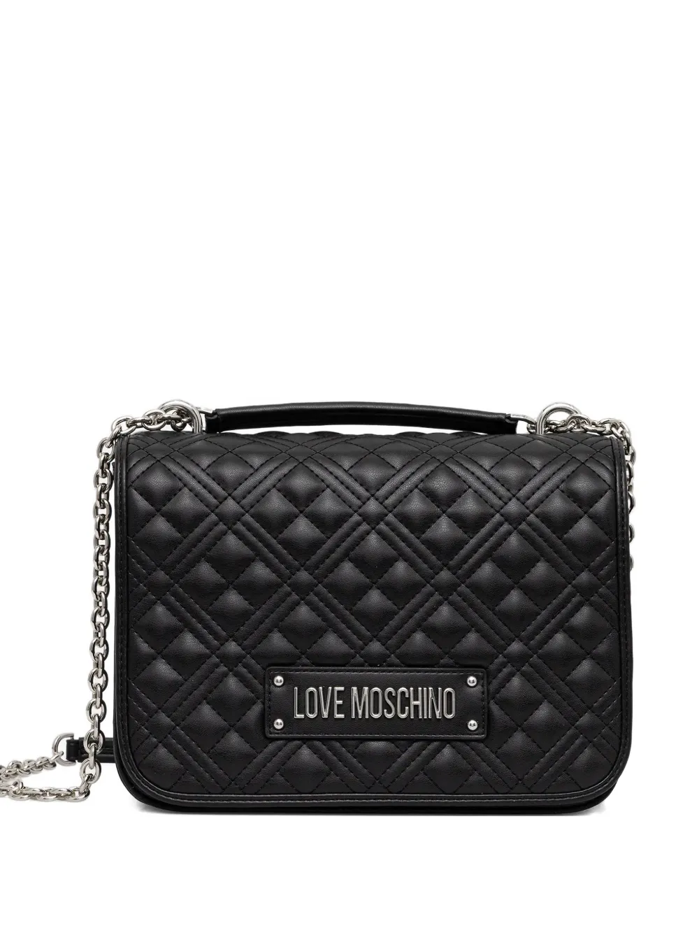 Стеганая сумка через плечо на цепочке Love Moschino, черный
Стеганая сумка через плечо на цепочке Love Moschino, черный