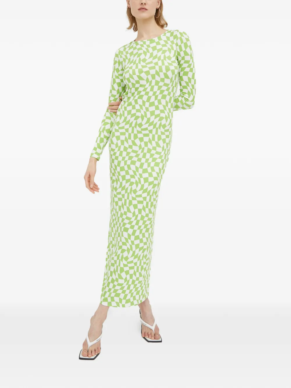 Клетчатое миди-платье с открытой спиной Resume, зеленый
Клетчатое миди-платье с открытой спиной Resume, зеленый