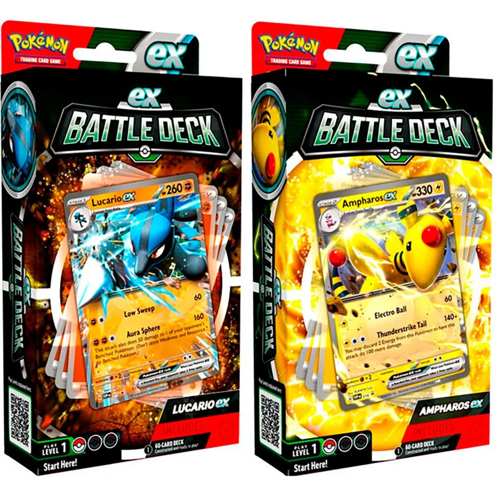 Коллекционные карточки Pokemon Trading Card Game Ampharos EX & Lucario EX Battle Deck Trading Card на английском языке, прозрачный
Коллекционные карточки Pokemon Trading Card Game Ampharos EX & Lucario EX Battle Deck Trading Card на английском языке, прозрачный