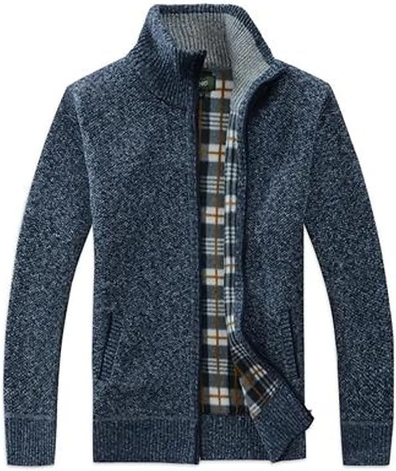 Кардиган для мужчин зимний флис slim fit с воротником стойкой и карманом
Кардиган для мужчин зимний флис slim fit с воротником стойкой и карманом