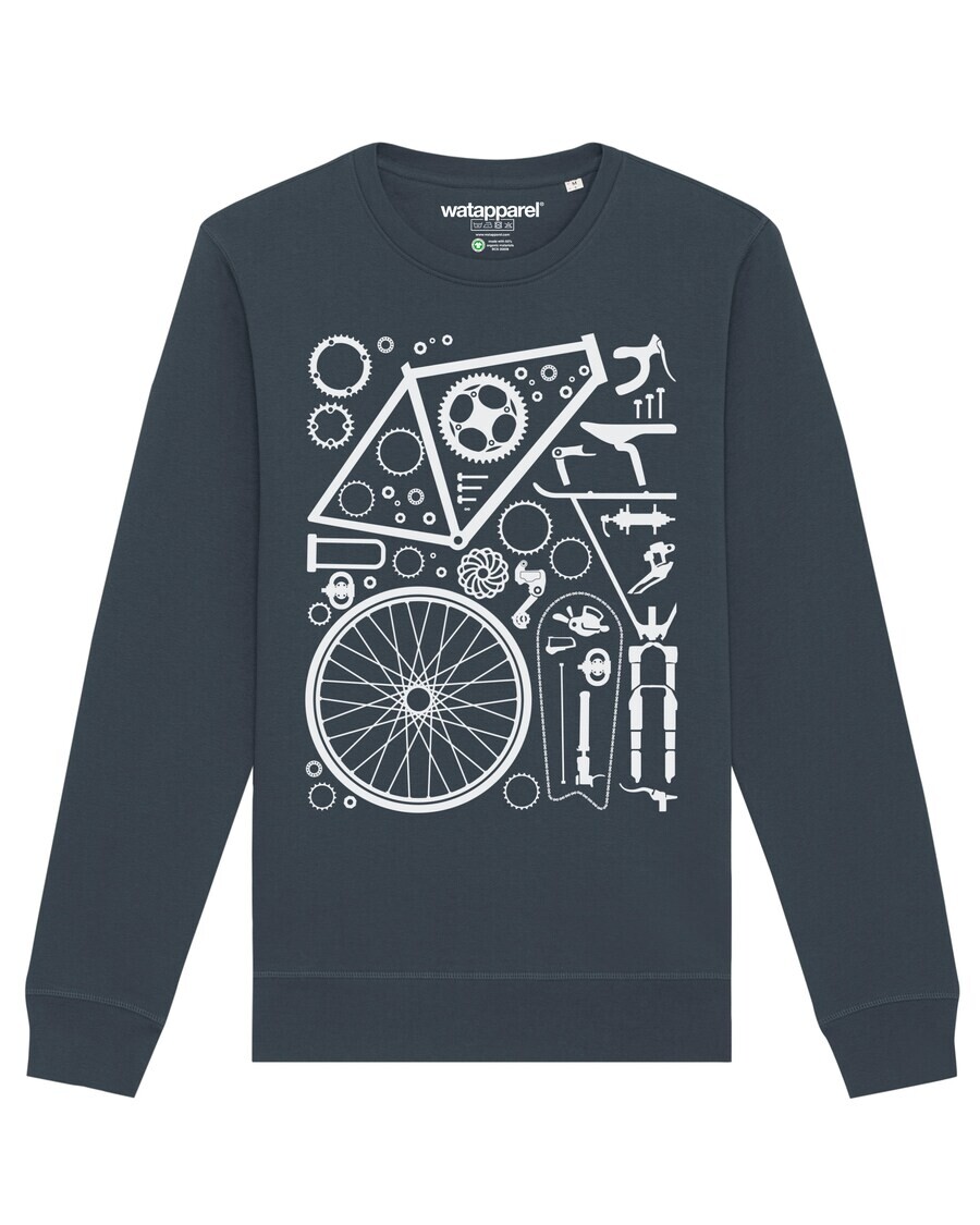 Свитер Watapparel Sweatshirt Fahrradteile, антрацит
Свитер Watapparel Sweatshirt Fahrradteile, антрацит