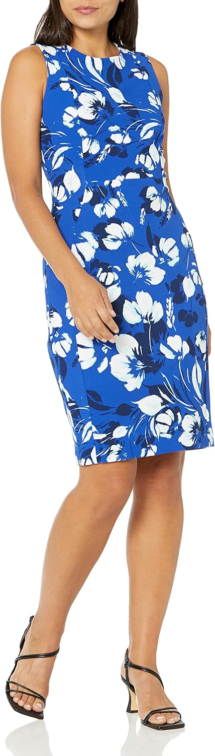 Женское платье без рукавов Calvin Klein из крепа Scuba, Regatta Multi
Женское платье без рукавов Calvin Klein из крепа Scuba, Regatta Multi