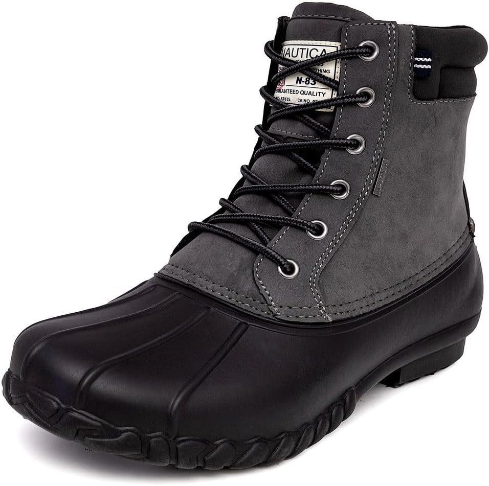 Мужские ботинки Nautica Duck водонепроницаемые с утепленной подкладкой для снега и дождя, зимние ботинки на шнуровке Channing, расширенные размеры 7-16, черный/угольный
Мужские ботинки Nautica Duck водонепроницаемые с утепленной подкладкой для снега и дождя, зимние ботинки на шнуровке Channing, расширенные размеры 7-16, черный/угольный