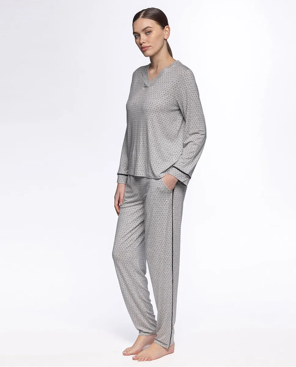 Женская пижама из эластичного модала, длинная Punto Blanco, серый
Женская пижама из эластичного модала, длинная Punto Blanco, серый