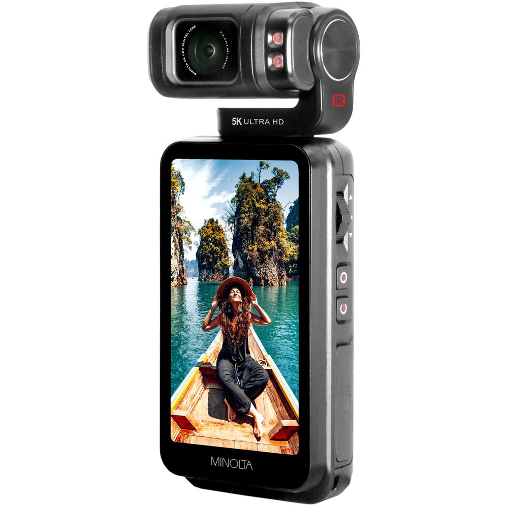 Minolta MN5KGP1 UHD 5K ручная карманная видеокамера с моторизованным наклоном головки объектива
Minolta MN5KGP1 UHD 5K ручная карманная видеокамера с моторизованным наклоном головки объектива