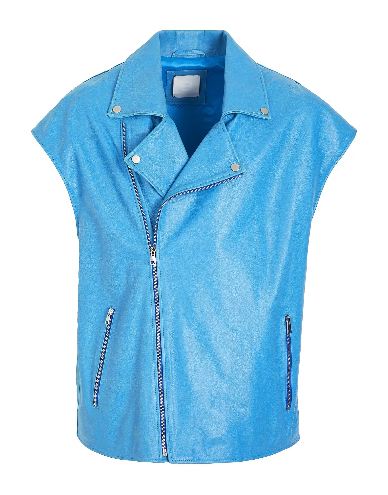 Кожаная куртка-косуха без рукавов большого размера 7 By Yoox, голубой
Кожаная куртка-косуха без рукавов большого размера 7 By Yoox, голубой