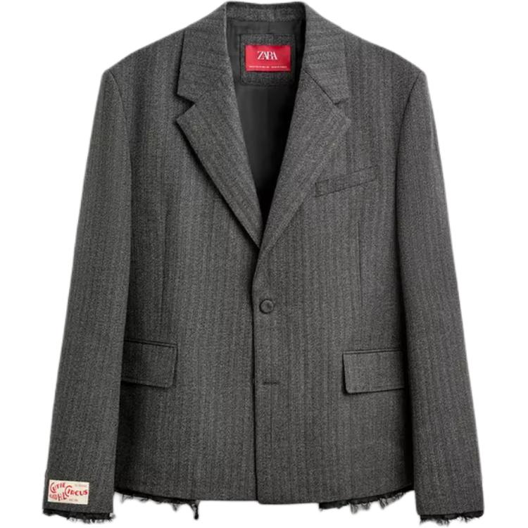 Гарри Ламберт Совместный бренд Деловой костюм Унисекс Темно-серый ZARA 
Гарри Ламберт Совместный бренд Деловой костюм Унисекс Темно-серый ZARA