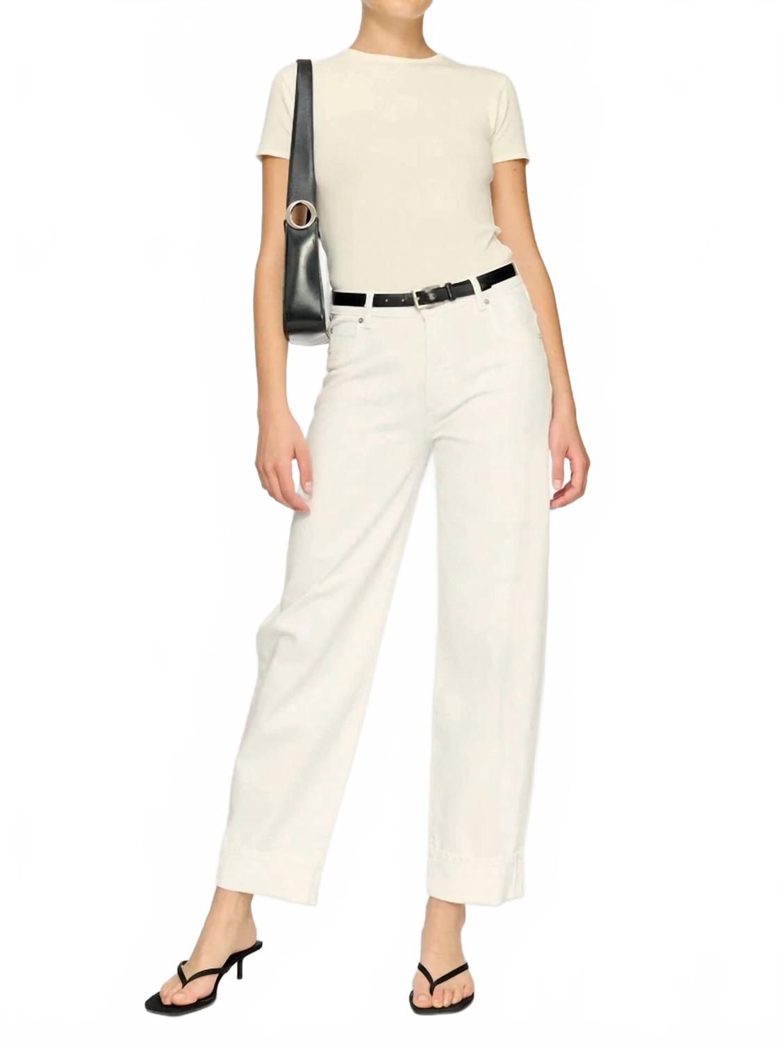 Джинсы бойфренда Thea с манжетами в винтажном белом цвете DL1961 - Women's
Джинсы бойфренда Thea с манжетами в винтажном белом цвете DL1961 - Women's