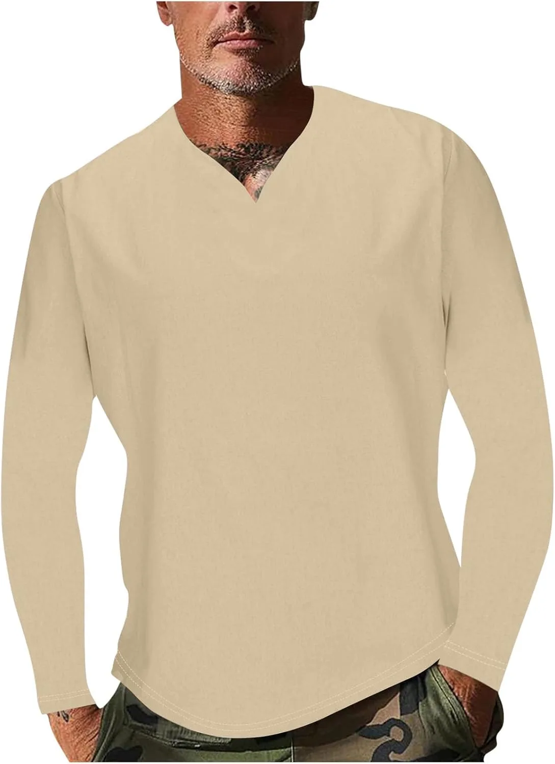 Футболка с длинным рукавом для мужчин Big and Tall V-образный вырез
Футболка с длинным рукавом для мужчин Big and Tall V-образный вырез