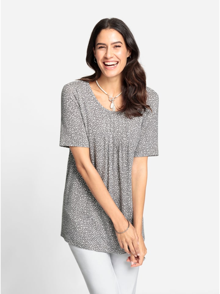 Рубашка-туника с серо-белым принтом WITT WEIDEN
Рубашка-туника с серо-белым принтом WITT WEIDEN