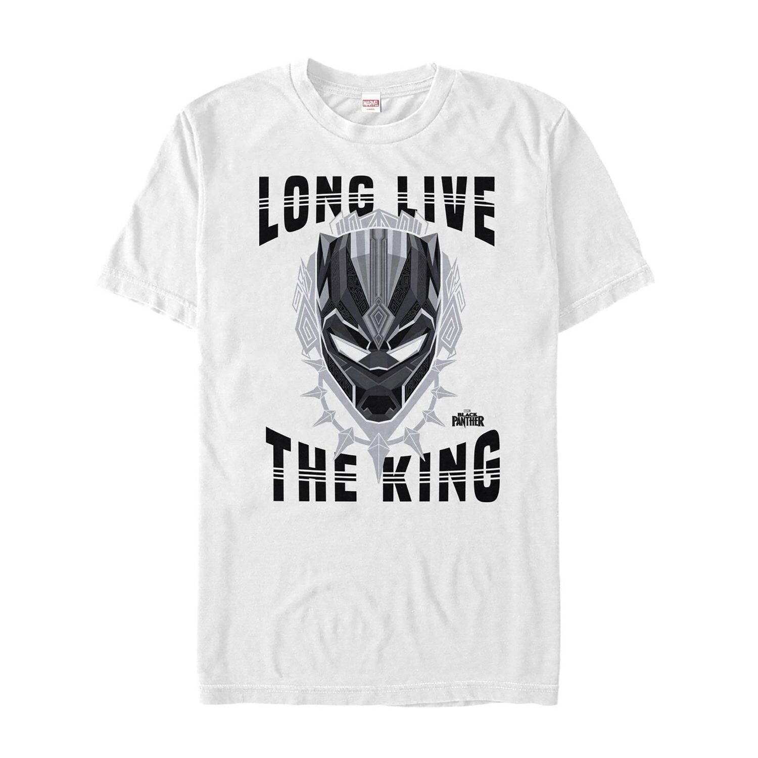 Мужская футболка с рисунком Marvel Black Panther Long Live the King Licensed Character
Мужская футболка с рисунком Marvel Black Panther Long Live the King Licensed Character