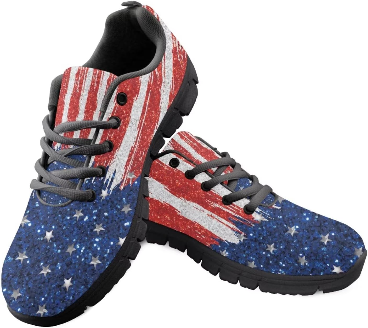 Кроссовки с флагом США для прогулок, кеды на 4 июля, повседневные беговые кроссовки для Дня независимости Getelinseng, American Flag Pattern
Кроссовки с флагом США для прогулок, кеды на 4 июля, повседневные беговые кроссовки для Дня независимости Getelinseng, American Flag Pattern