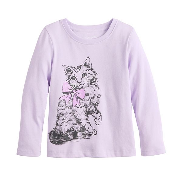 Детская футболка с длинным рукавом для девочек Jumping Beans, Purple Kitty Bow
Детская футболка с длинным рукавом для девочек Jumping Beans, Purple Kitty Bow