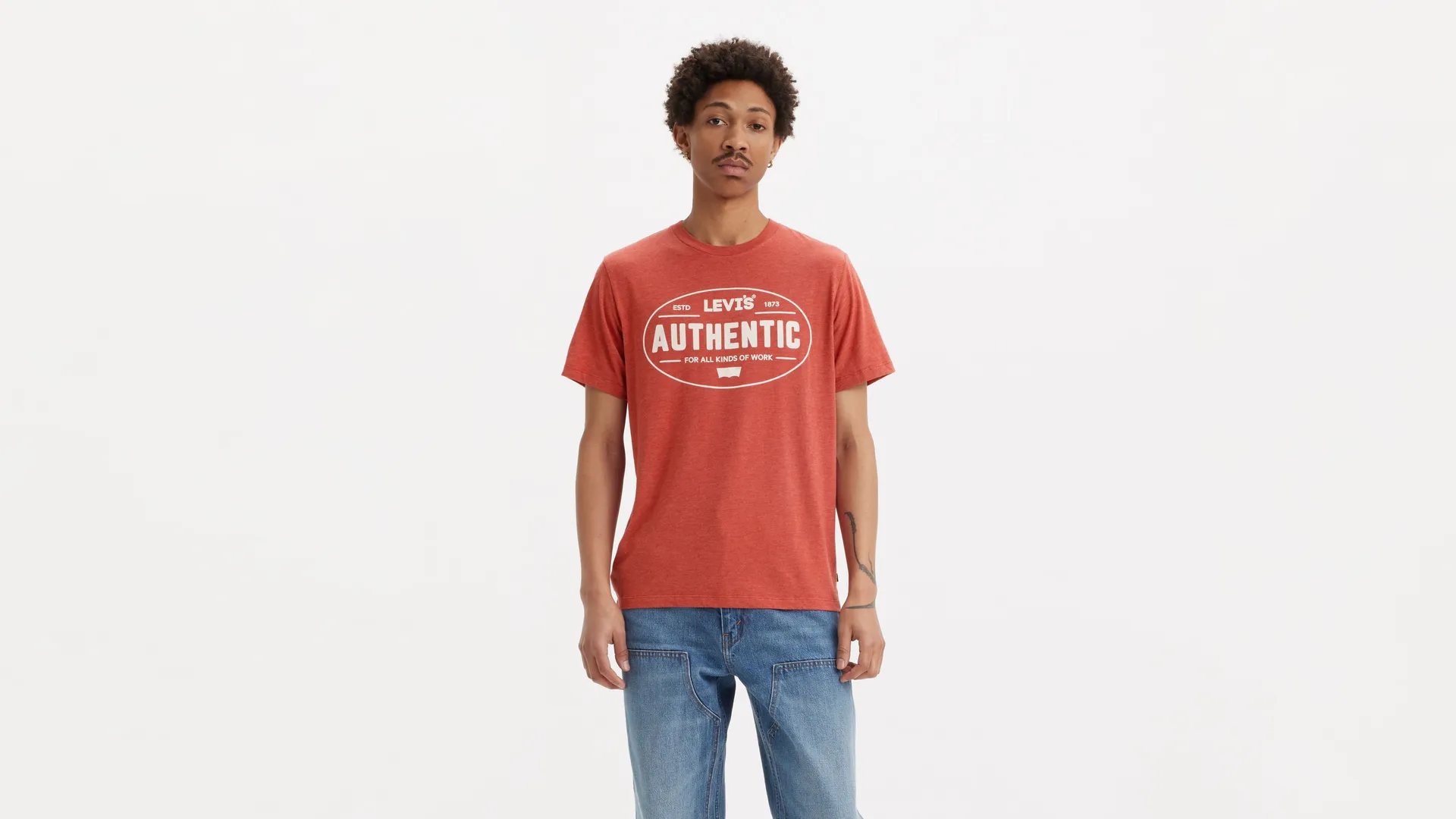 Классическая футболка с графическим рисунком Levi's, цвет Authentic Baked Apple - Red
Классическая футболка с графическим рисунком Levi's, цвет Authentic Baked Apple - Red