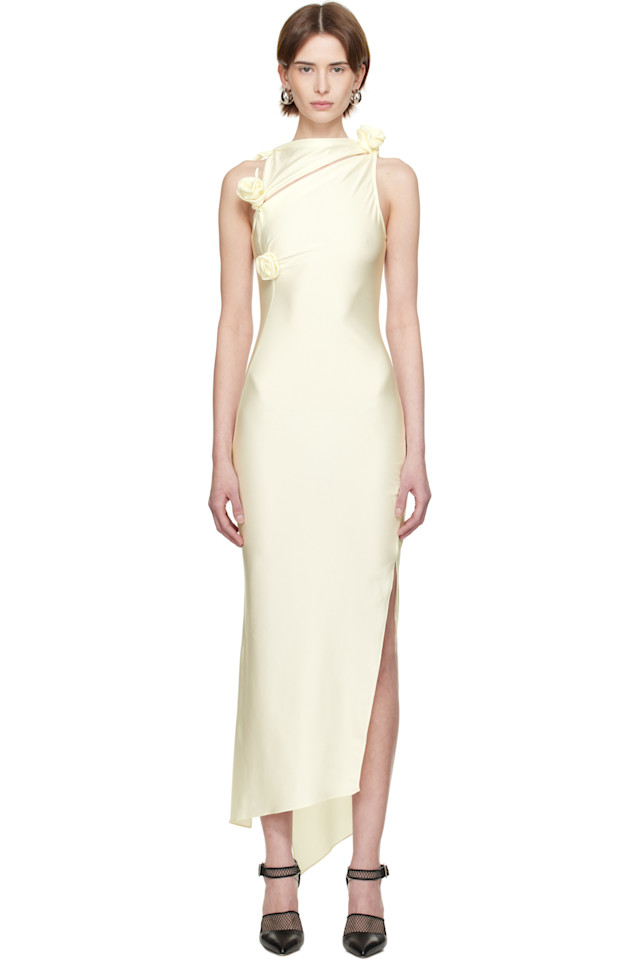 Асимметричное цветочное платье макси Coperni, белый
Асимметричное цветочное платье макси Coperni, белый