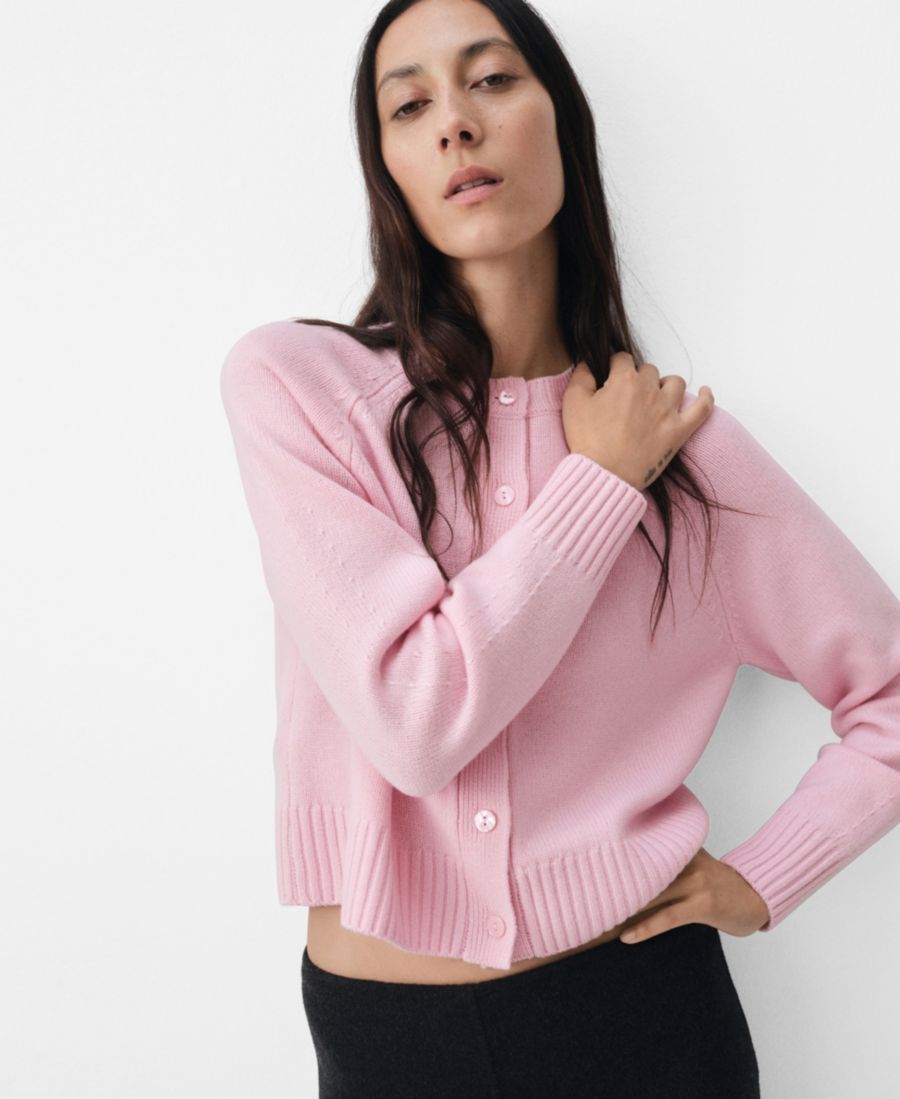 Женский кардиган крупной вязки из шерстяной смеси MANGO, Pink
Женский кардиган крупной вязки из шерстяной смеси MANGO, Pink