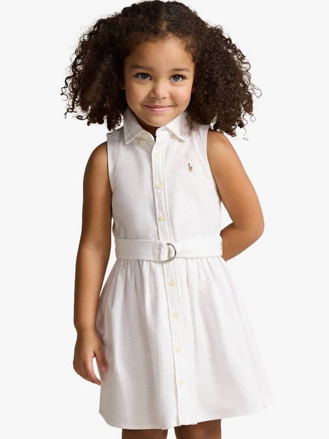 Детское хлопковое платье для повседневной носки Ralph Lauren, White
Детское хлопковое платье для повседневной носки Ralph Lauren, White