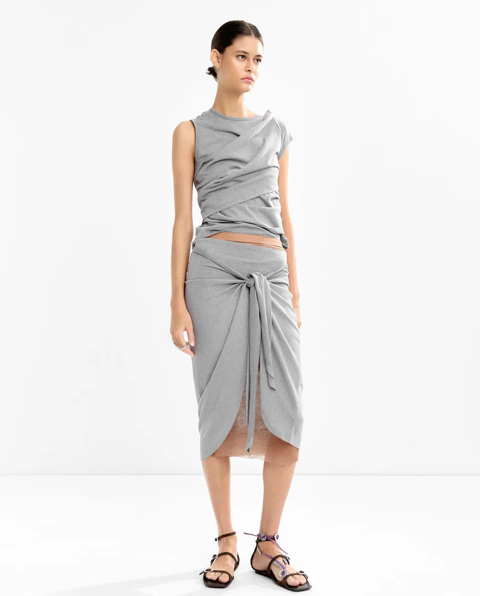 Юбка миди однотонная со сборкой Parfois, серый
Юбка миди однотонная со сборкой Parfois, серый