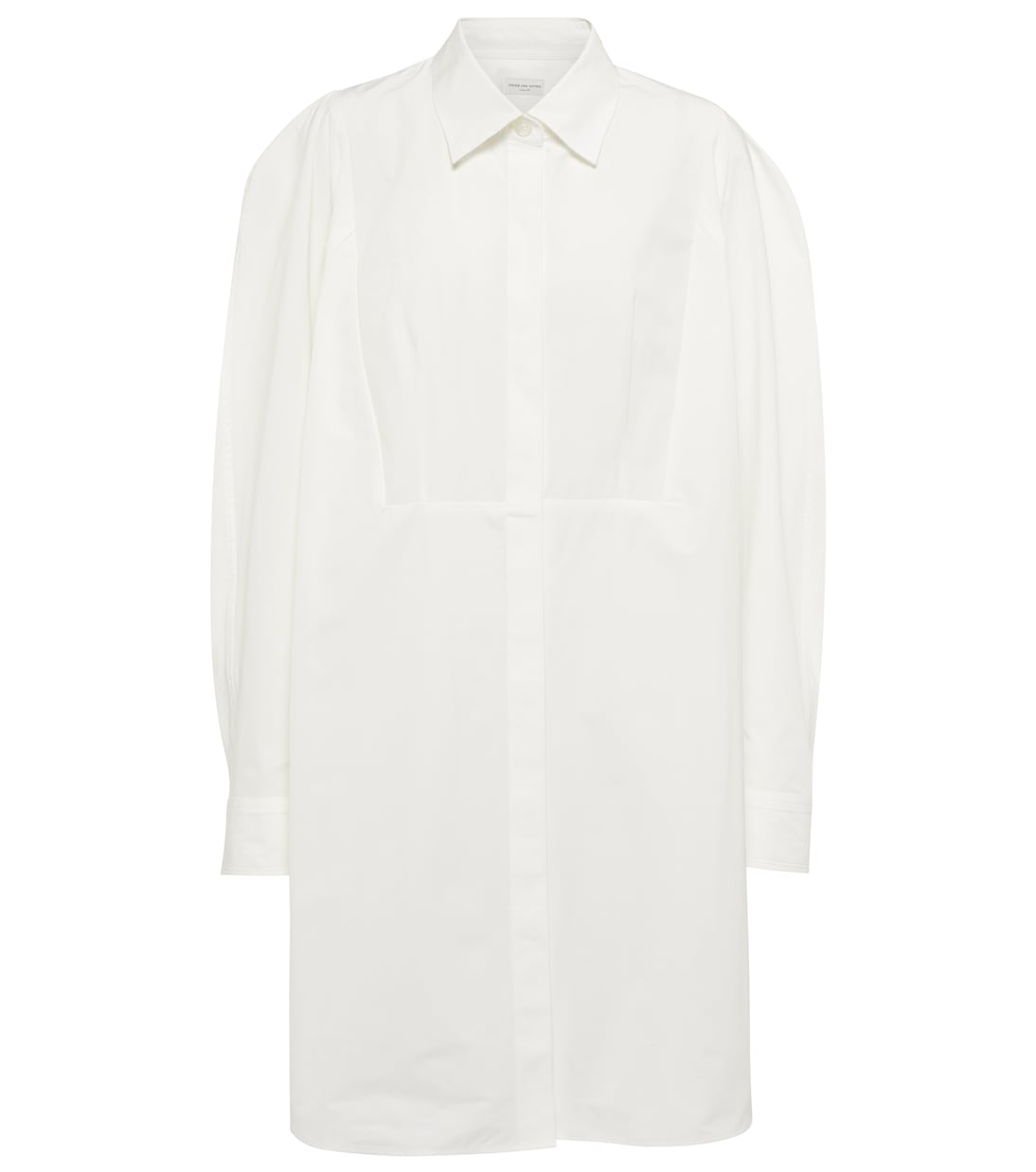 Платье-рубашка из тафты Dries Van Noten, белый
Платье-рубашка из тафты Dries Van Noten, белый