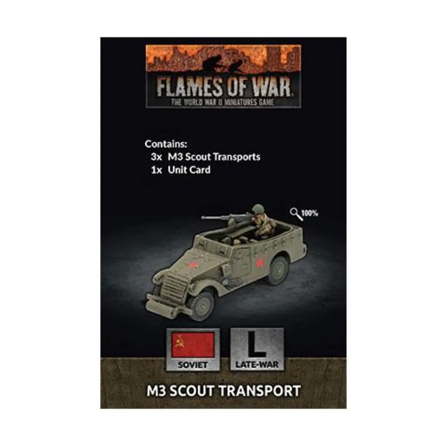Транспортный разведчик М3, Flames of War - WWII - Soviet - Vehicles (4th Edition)
Транспортный разведчик М3, Flames of War - WWII - Soviet - Vehicles (4th Edition)