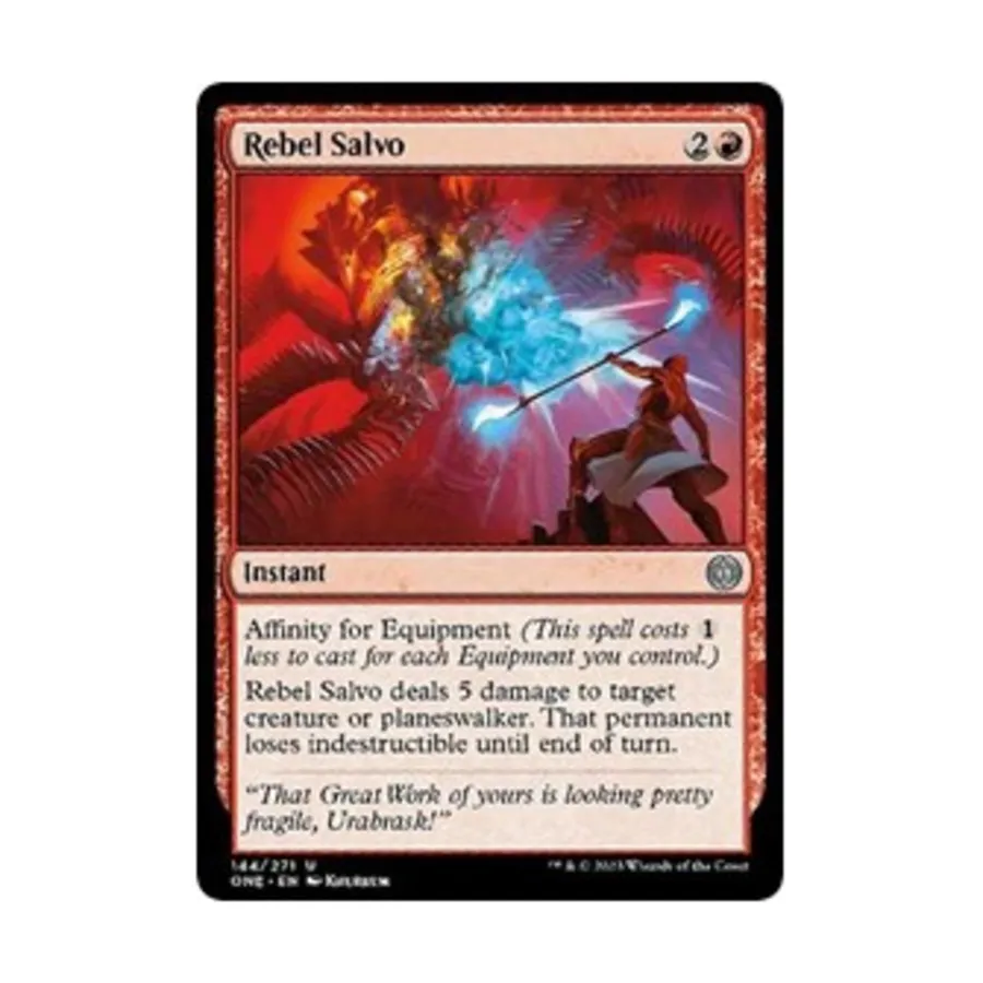 CCG Ребел Салво (U), MTG - Phyrexia: All Will Be One
CCG Ребел Салво (U), MTG - Phyrexia: All Will Be One