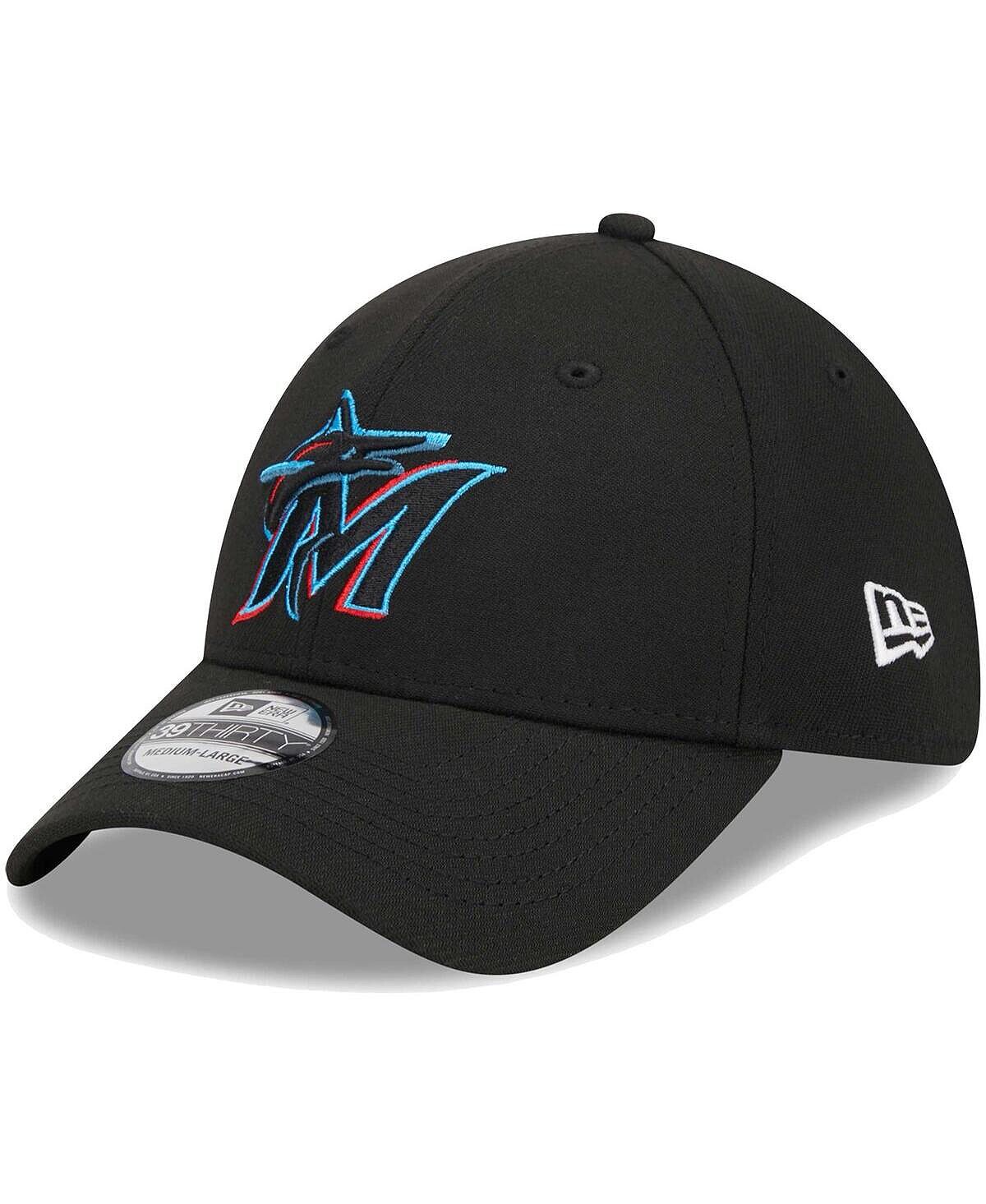Мужская черная гибкая кепка с логотипом Miami Marlins 39THIRTY New Era
Мужская черная гибкая кепка с логотипом Miami Marlins 39THIRTY New Era