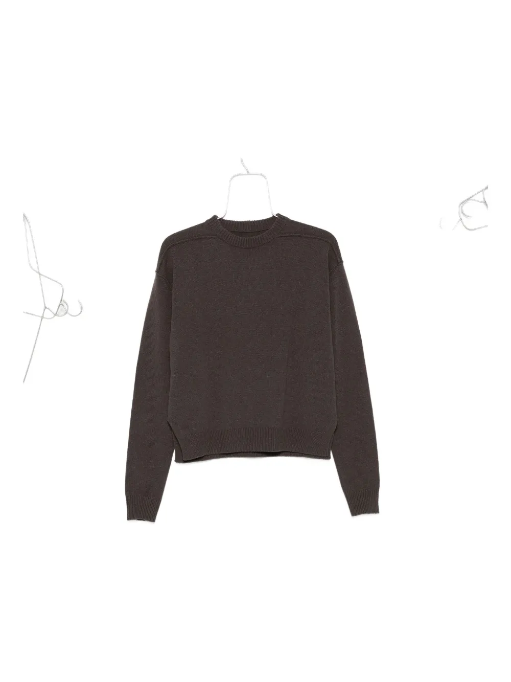 Шерстяной свитер с круглым вырезом Rick Owens, зеленый
Шерстяной свитер с круглым вырезом Rick Owens, зеленый